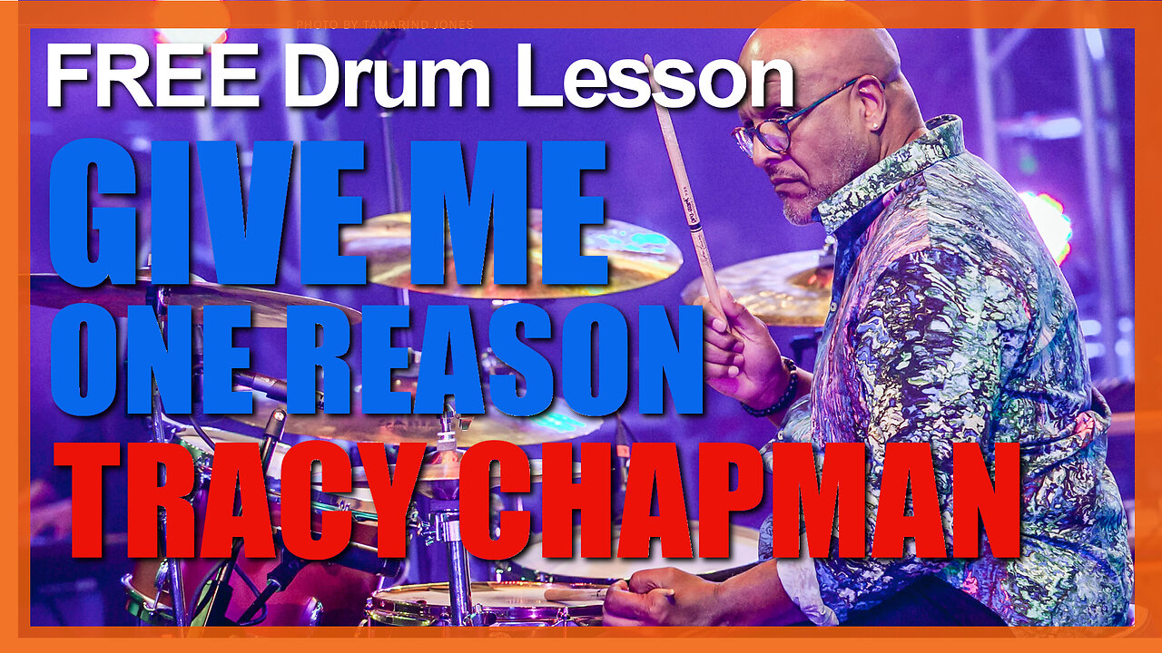 ★ Give Me One Reason (Tracy Chapman) ★ FREE Video Drum Lesson | How To Play SONG (Steve Ferrone)