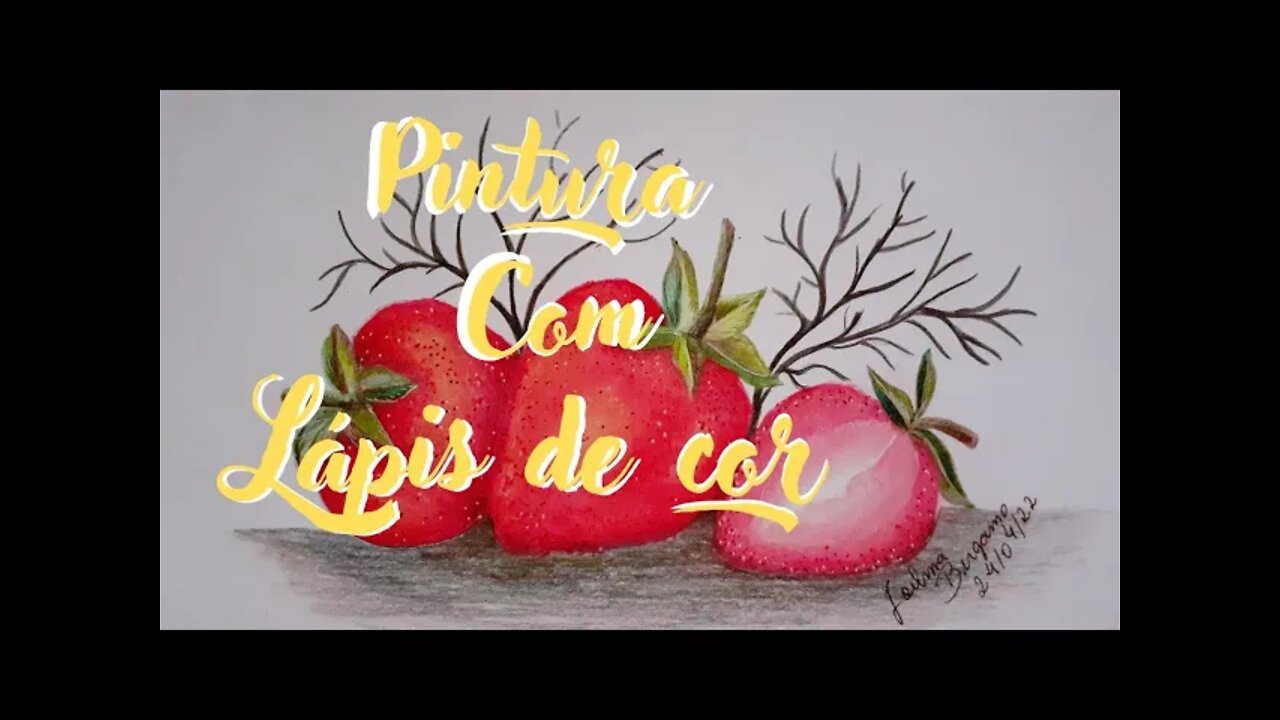 COMO PINTAR MORANGOS 🍓 PARTE 2 COM LÁPIS DE COR