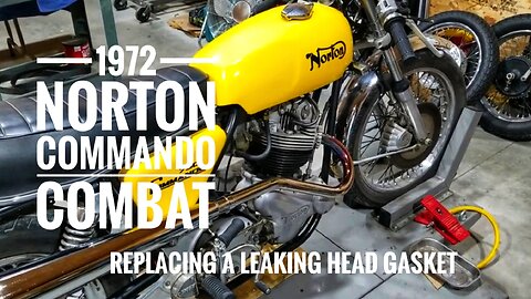 1972 Norton Commando Combat, Replacing a leaking head gasket