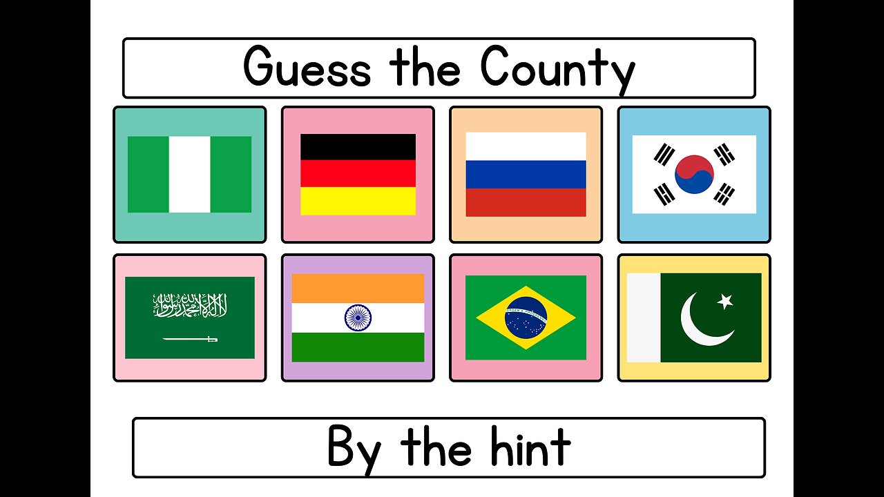 Get Ready to Guess: Flags from Around the World!