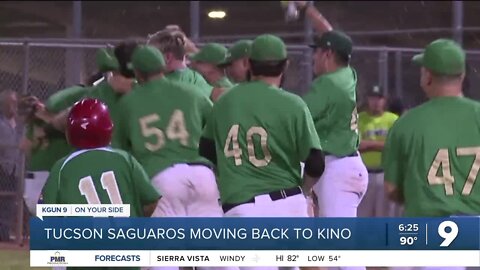 Tucson Saguaros moving back to Kino Stadium