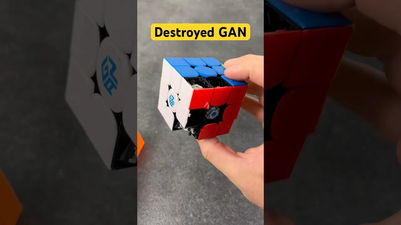 I destroyed my GAN #cubers #rubikscube #cubing