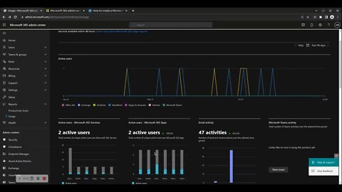 How to create usage reports in Microsoft 365 admin center portal