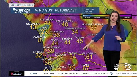 ABC 10News Pinpoint Weather with Meteorologist Megan Parry