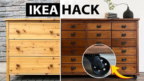 Turning an IKEA Dresser into an Industrial Apothecary Cabinet | IKEA HACK