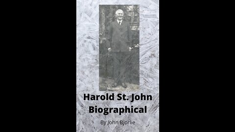 Harold St. John Biography by John Bjorlie