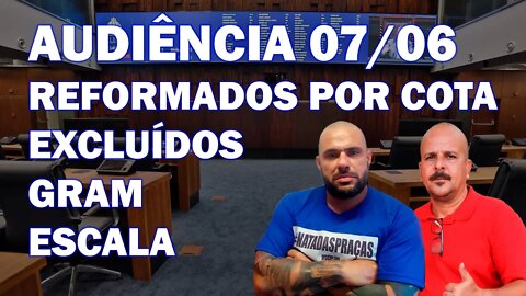 No dia 31/05/22, o SGT PORTUGAL e o SGT VALENTIM falaram sobre a audiência do dia 07/06.