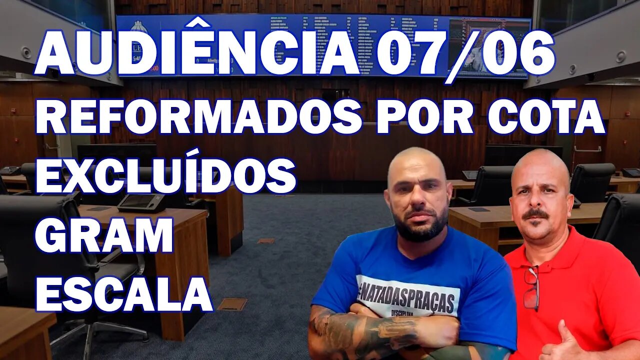 No dia 31/05/22, o SGT PORTUGAL e o SGT VALENTIM falaram sobre a audiência do dia 07/06.