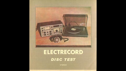 Disc Electrecord Test Stereo