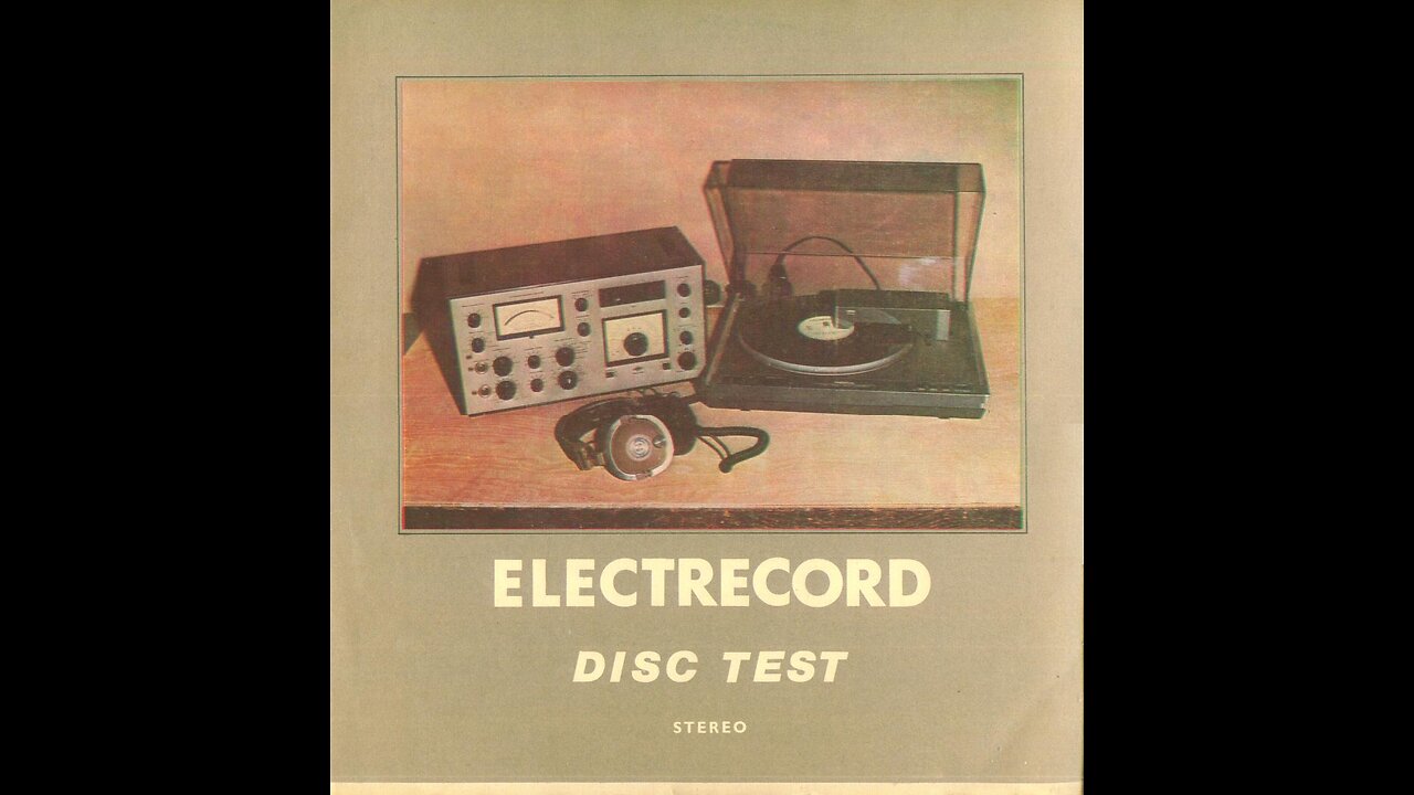 Disc Electrecord Test Stereo