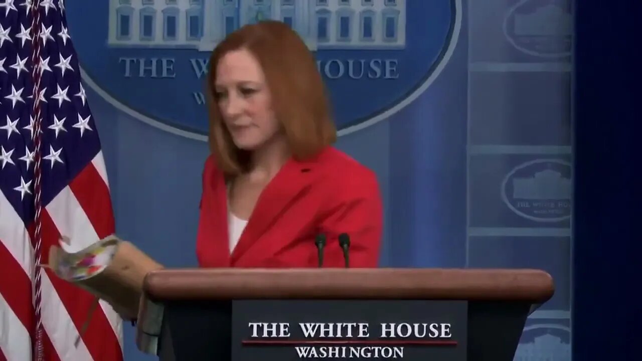 Jen Psaki walks out on reporter