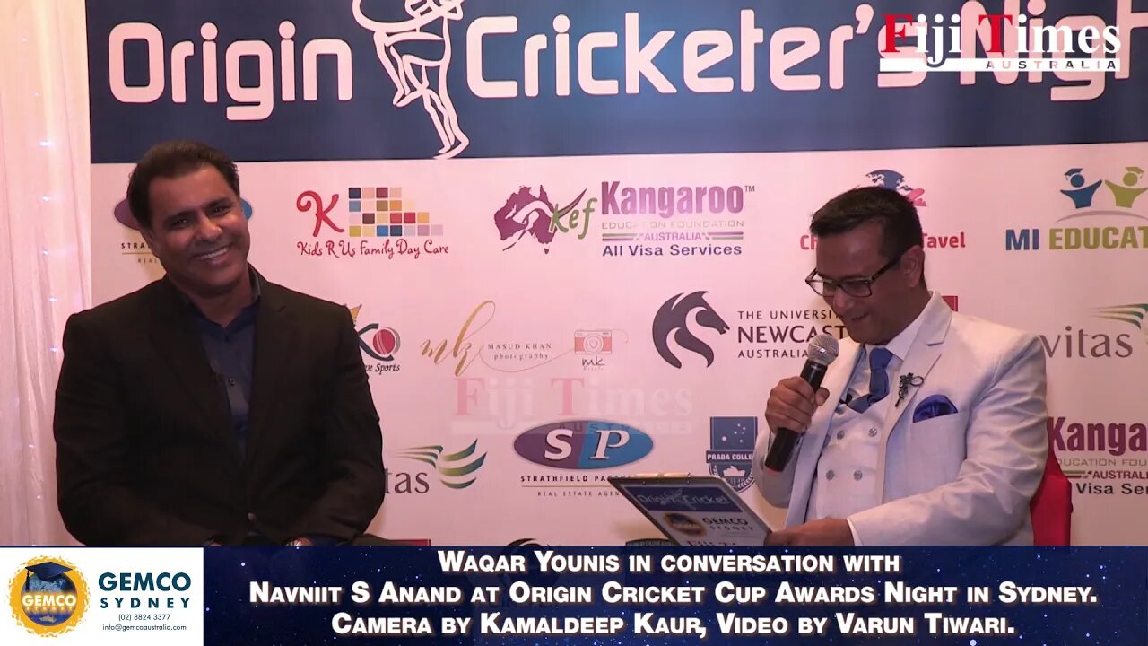 Cricketer Waqar Younis in Conversation with Navniit S Anand