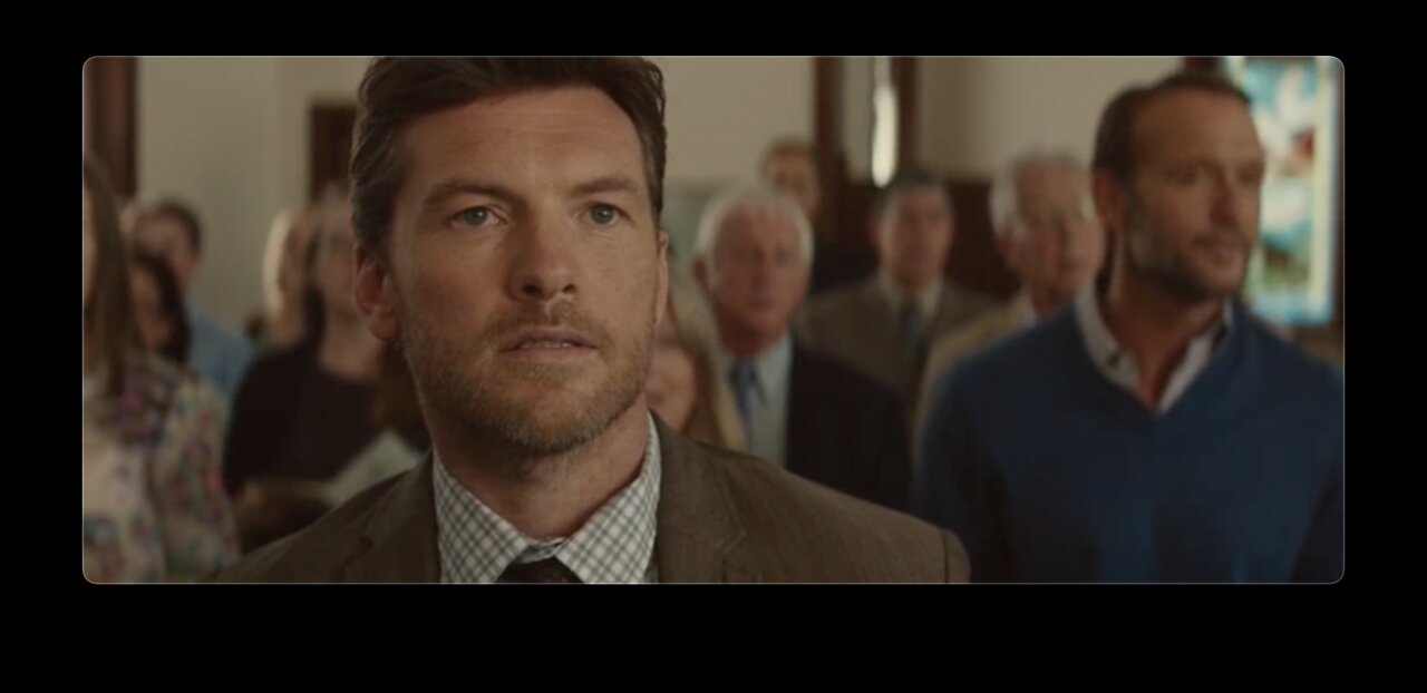 Mr. SAM WORTHINGTON singing in church