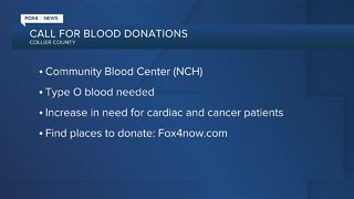 Collier blood center looking for type O blood donors