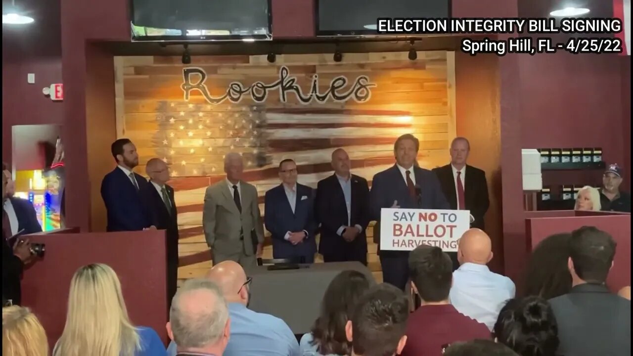 Monty Floyd at the Signing of SB524 by Gov. Ron DeSantis (Election Integrity Bill)