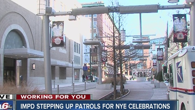 Indianapolis police stepping up patrols for New Year's Eve celebrations