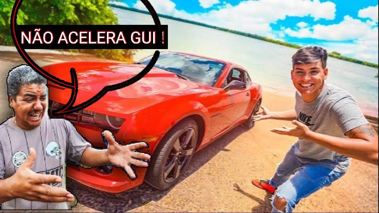 PRIMEIRA VEZ PILOTANDO O CAMARO DO MEU PAI