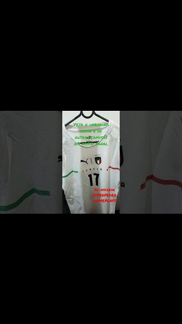 A INCRÍVEL CAMISA PUMA DA SQUADRA AZZURRA!!! #shorts VIPERPEDRO GAMEPLAYS + BRFans