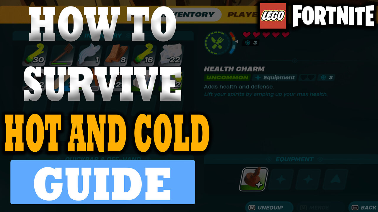 How To Survive In Cold Hot Freezing And Burning In LEGO Fortnite