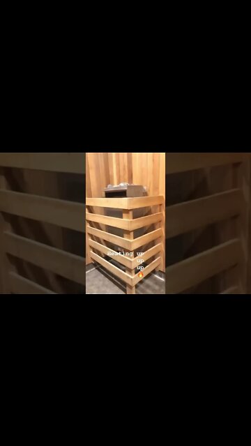 Using the sauna to warm up