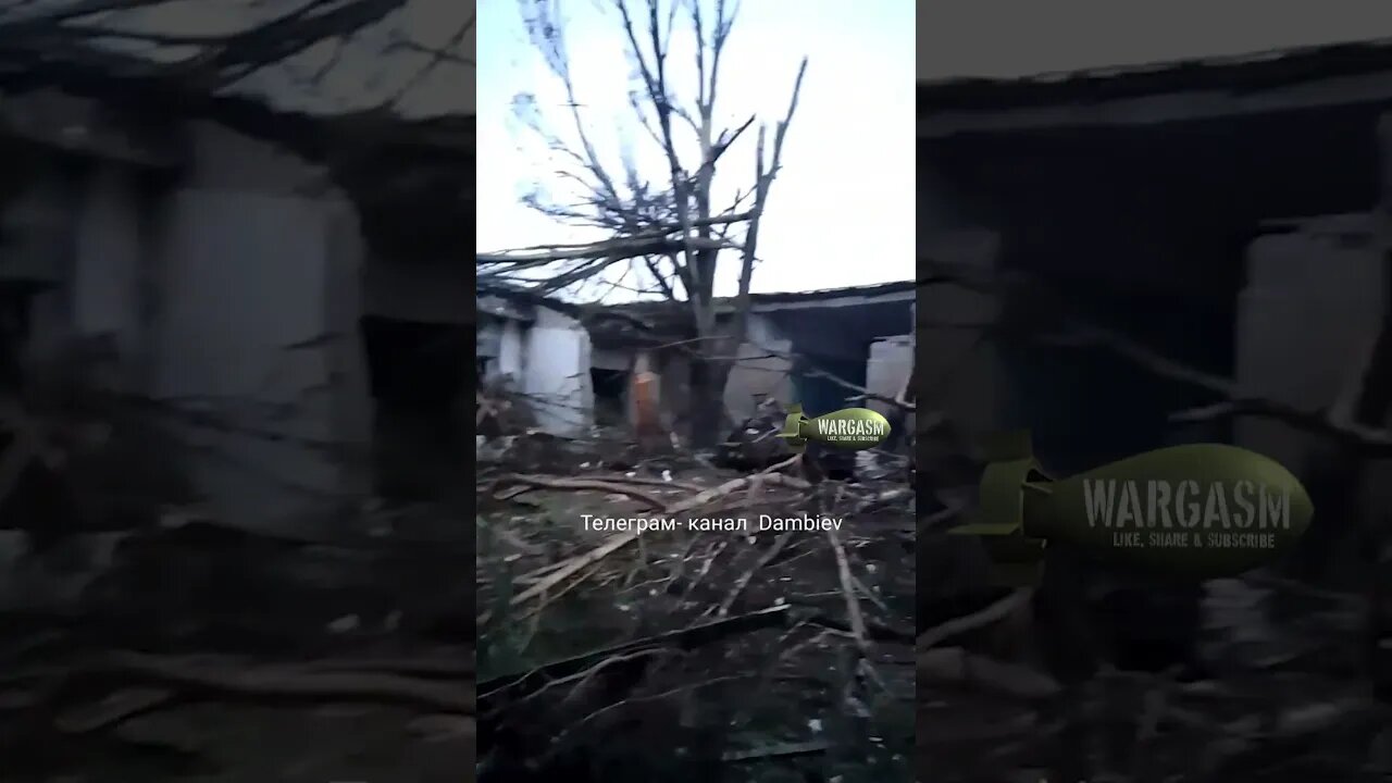 Aftermath of missile strike on 'Ukrainian deployment point' in Bakhmut