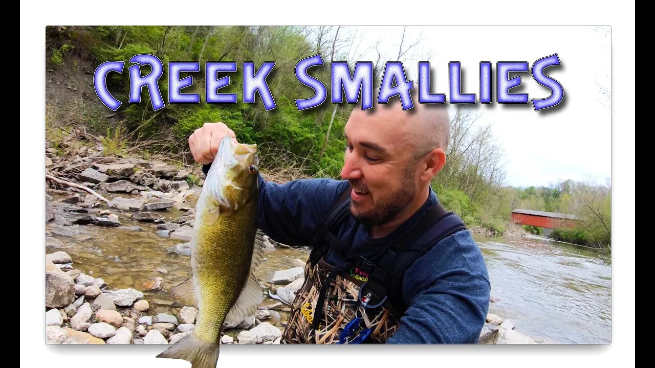 Wading for smallmouth in a shallow creek (Found em!!!!)