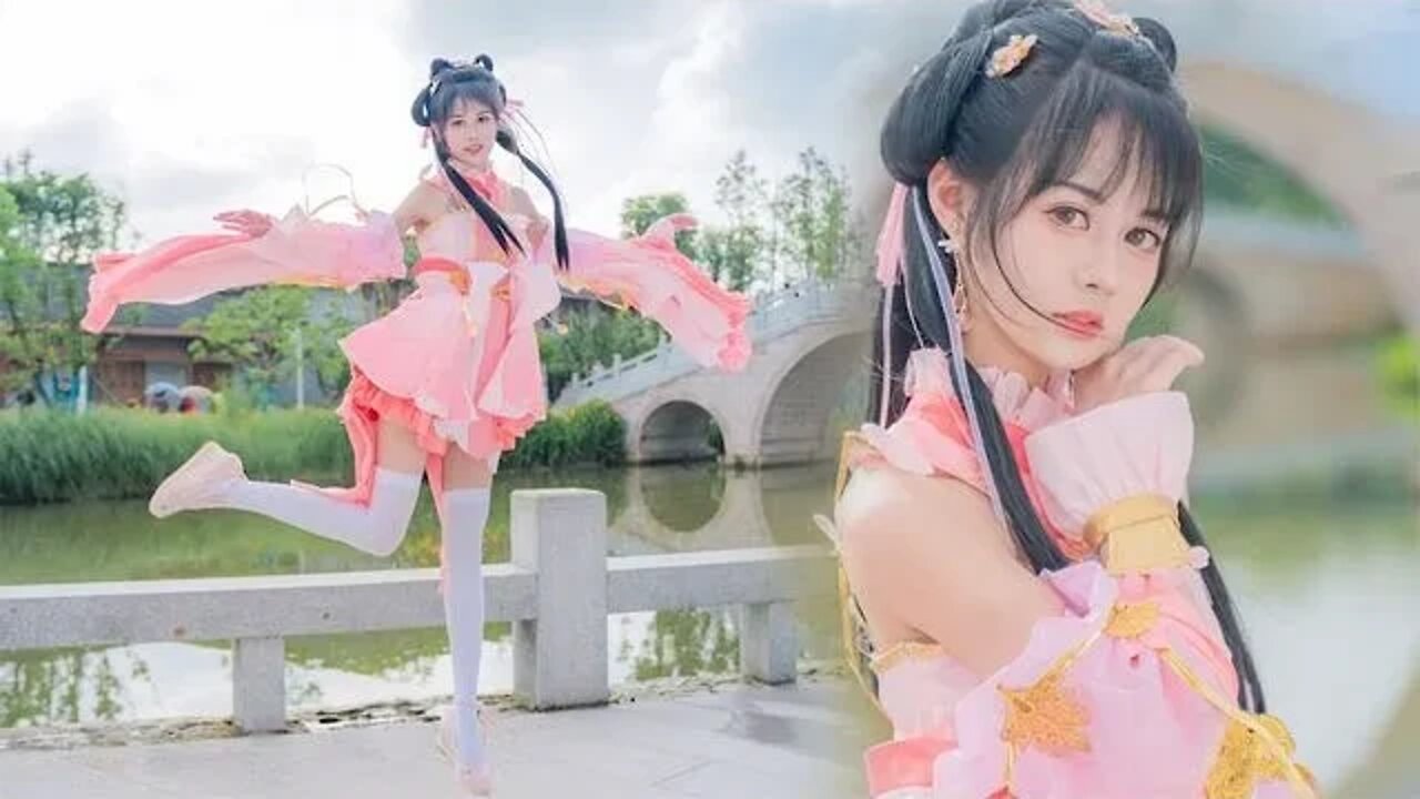 舞蹈《桃花笑》我可以成为你的情缘吗?