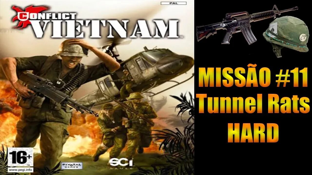 [PS2] - Conflict Vietnam - [Missão 11 - Tunnel Rats - Hard] - PT-BR - 60Fps - [HD]