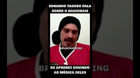 EDUARDO TADDEO FALA QUE APRENDEU MUITO COM AS MÚSICA DO RACIONAIS #short #shorts