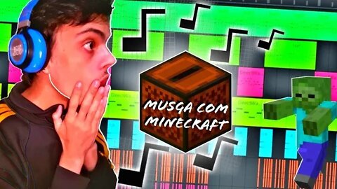 🎹 produzindo música com efeitos sonoros do MINECRAFT