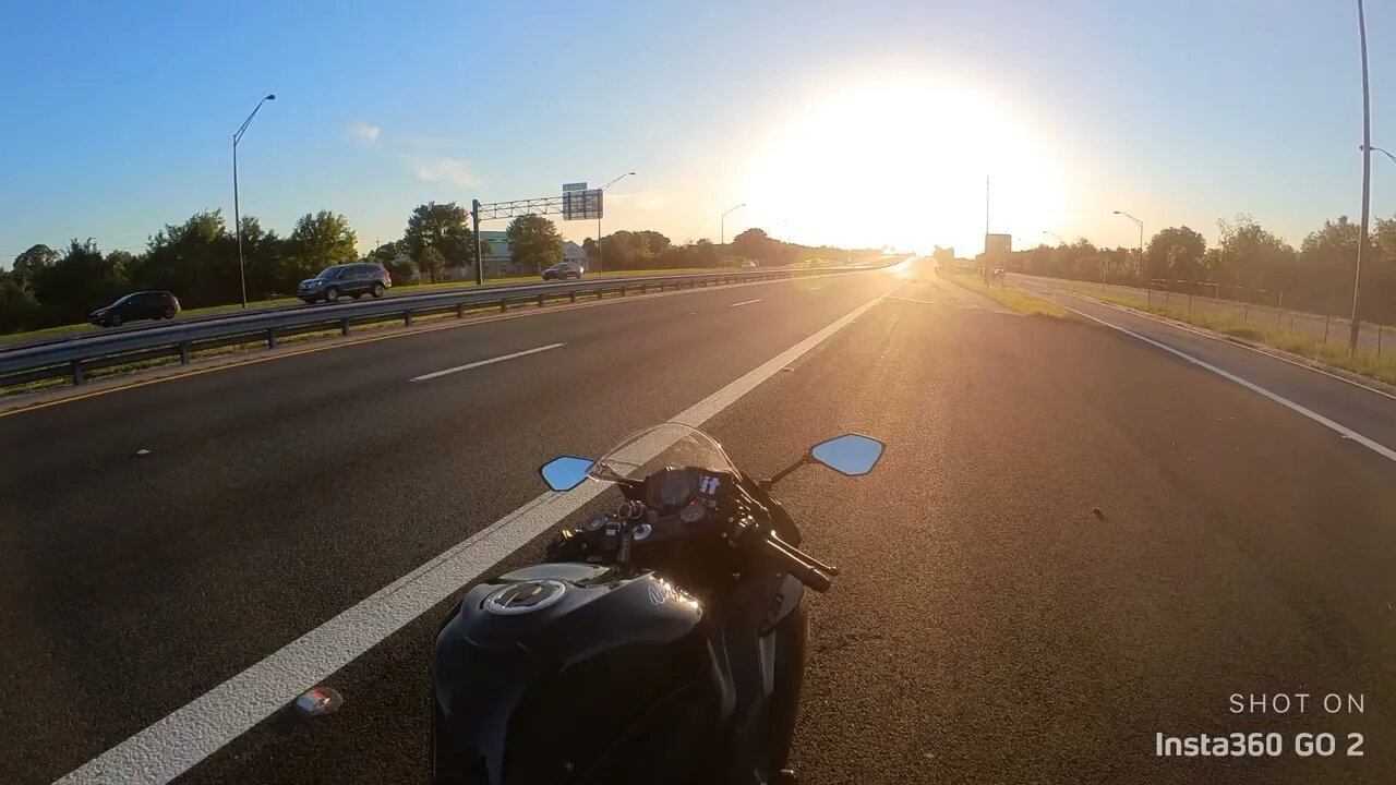 Time for a ZX-6R ride into the Sunset