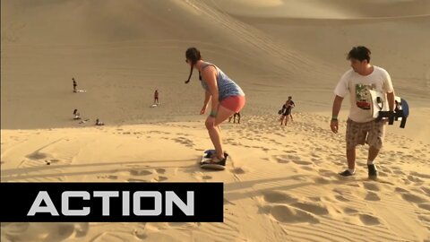 Hip-hop Life Sandboarding And Sand Sledding