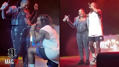 Lloyd Blesses Ashanti's Baby Bump During Their Performance In Philadelphia! 👶🏽