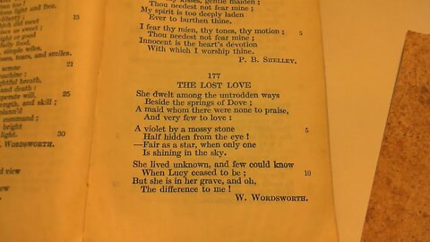The Lost Love - W. Wordsworth