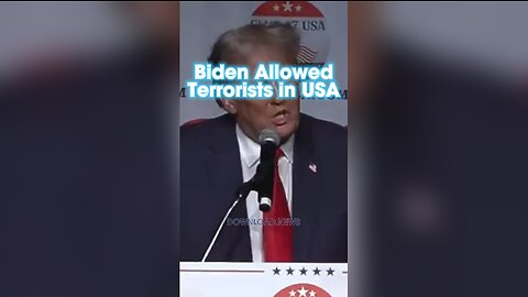 Trump: The Biden Regime Opened The Borders For The Terrorists To Invade - 10/11/23