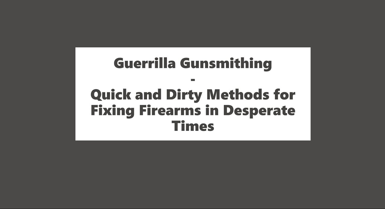 [Electronic Book] Guerrilla Gunsmithing