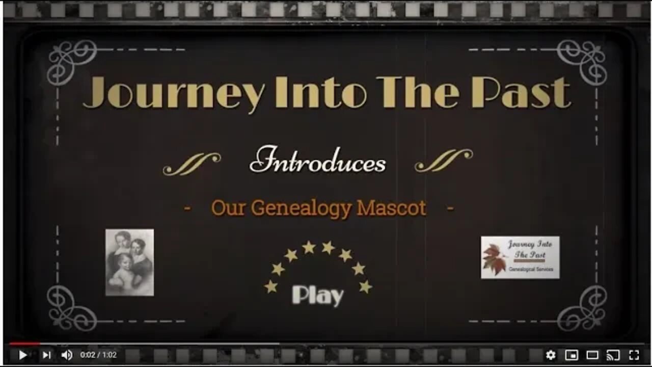 Journey Into The Past - Genealogy Mascot/ Family Ancestry