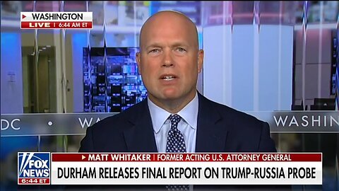 Fmr Acting AG: Everybody Should Be Outraged Over Durham Report