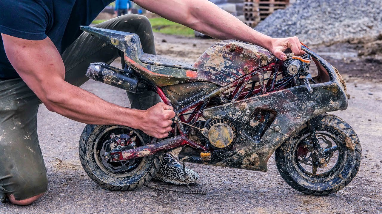 Ducati 1198 Minibike - Restoration Abandoned rusty Minibike