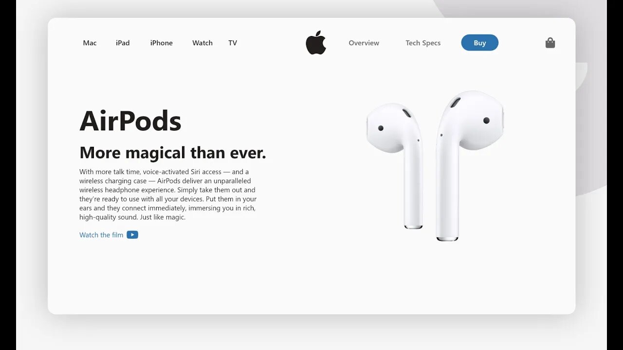Airpods Landing Page
