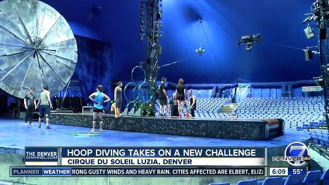 Rotating stage and treadmills on Cirque Du Soleil Luzia stage