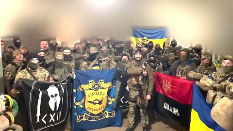 🇺🇦Graphic War 18+🔥Soccer/Football Team to Fight Putin w/Guns Kharkiv Ukraine Simmer Polecats #Shorts