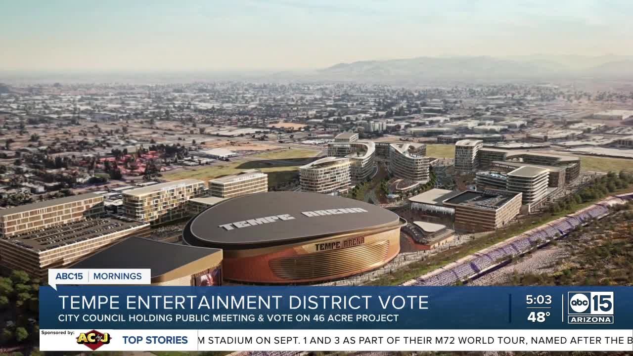 Tempe City Council to vote on proposed Coyotes entertainment district