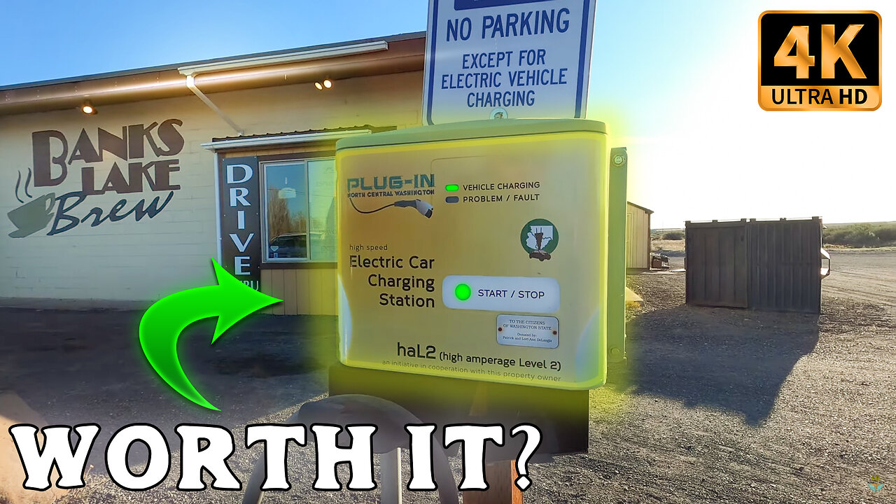 Don't Miss This Cool EV Charger Stop! — EV Road Trip to Electric City (Part 3) [4K Ultra HD]