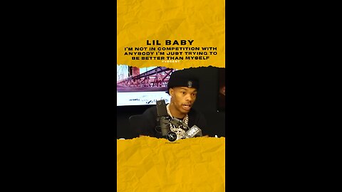 @lilbaby I’m not in competition with anybody im just trying 2b better than myself🎥 @power1051