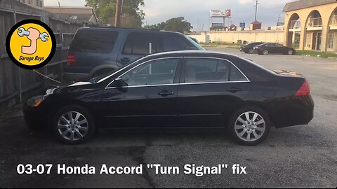 How To Fix The Turn Signals On A 03-07 Honda Accord