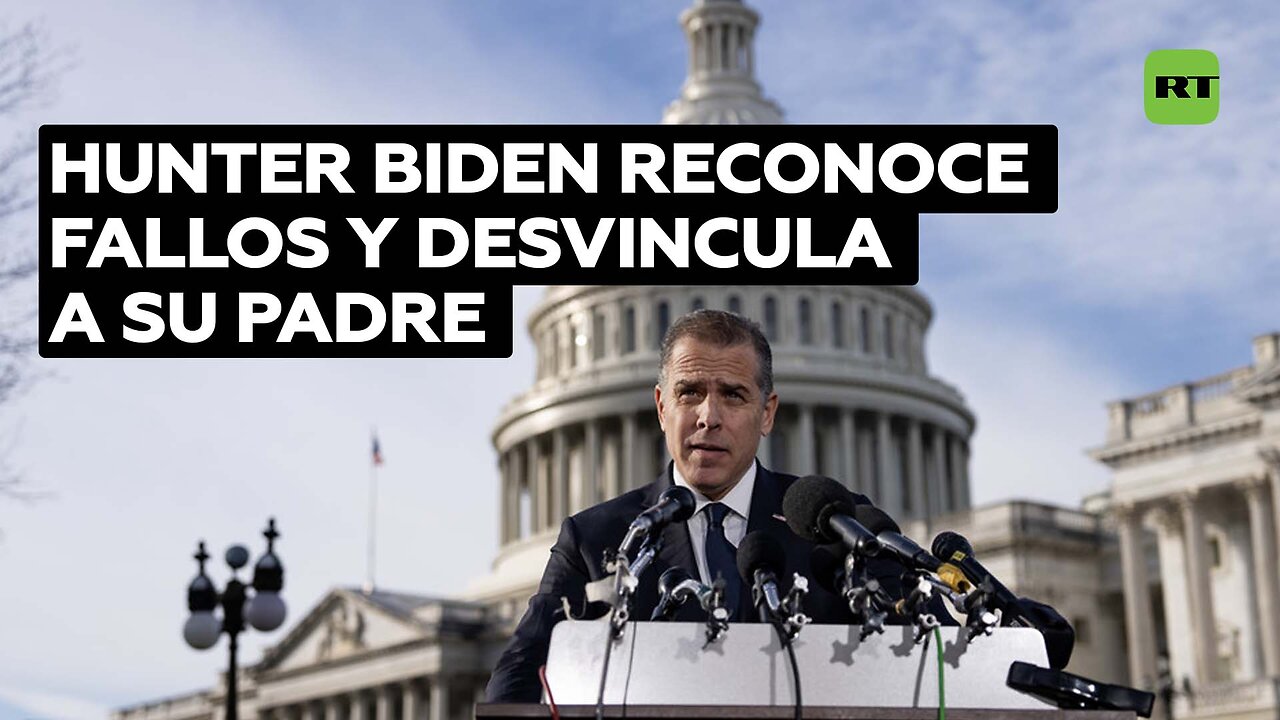 Hunter Biden admite haber cometido "errores"