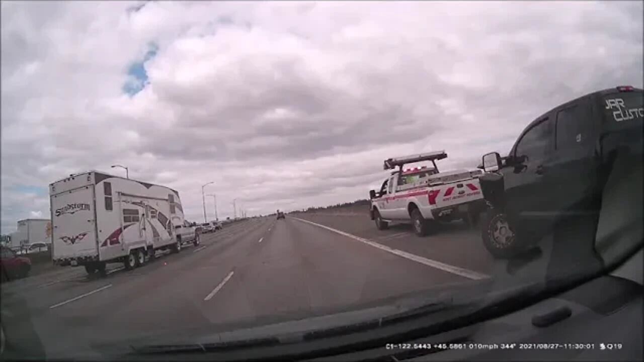 Ride Along with Q #241 - I-205 NB/SB Glenn Jackson Bridge 08/27/21 1229 - DashCam by Q Madp