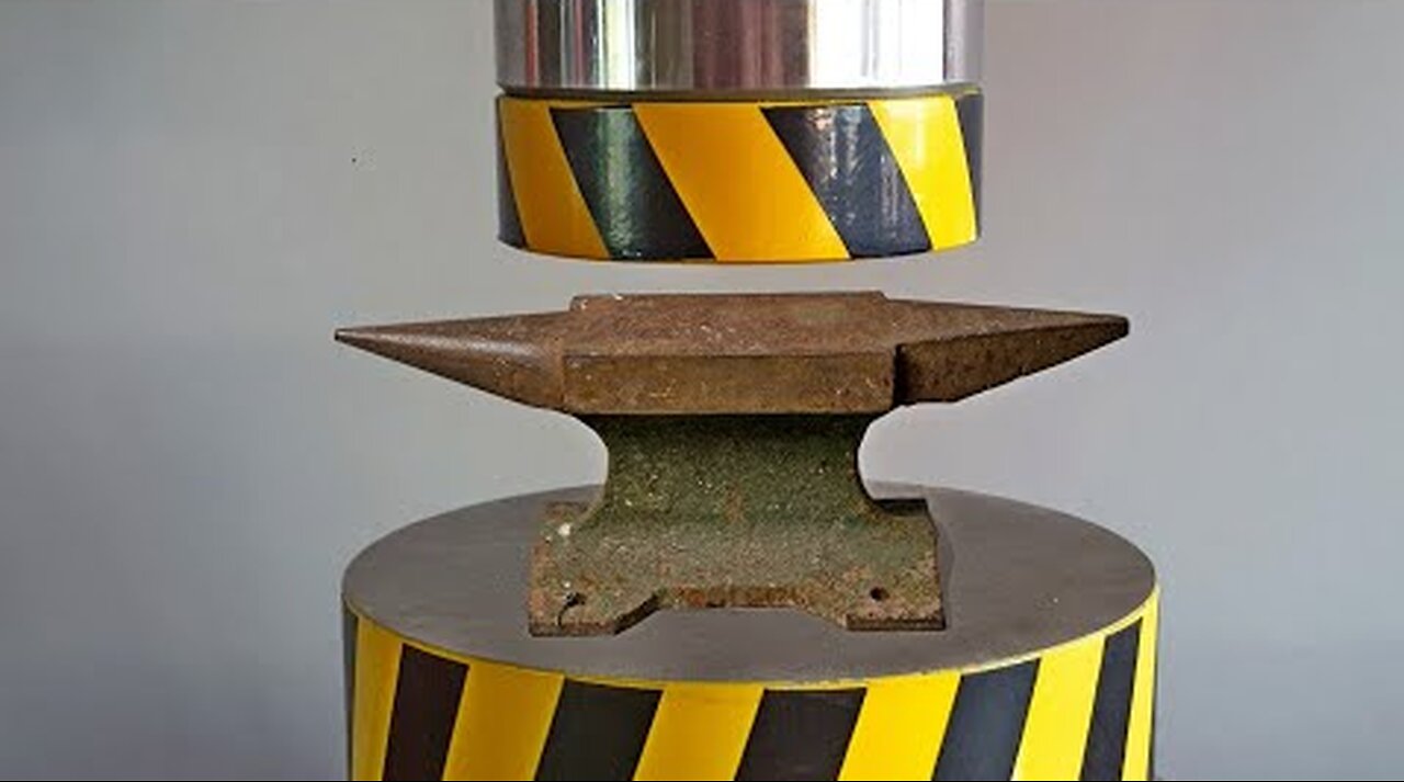 HYDRAULIC PRESS VS SMALL ANVIL