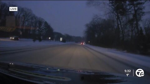 Live drive amid challenging road conditions